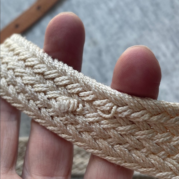 Vintage Italian Belt Leather & Woven Strap - Picture 15 of 15